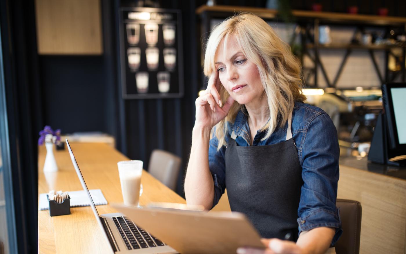 woman on phone
